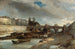 Bateau-Lavoir near the Pont-Neuf Paris - Johan Barthold Jongkind — artwork view