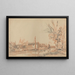 Bords de canal - Johan Barthold Jongkind — cuadro enmarcado en la pared
