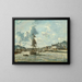 Entrada del puerto de Honfleur - Johan Barthold Jongkind — cuadro enmarcado en la pared