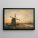 de remolque en Holanda - Johan Barthold Jongkind — cuadro enmarcado en la pared
