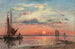 L'Escaut cerca de Amberes, atardecer - Johan Barthold Jongkind — vista de la obra