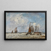 L'Estuaire, Belgium - Johan Barthold Jongkind — framed artwork on a wall