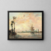 La Seine cerca de Rouen - Johan Barthold Jongkind — cuadro enmarcado en la pared