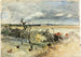 Paisaje con un hombre en un burro - Johan Barthold Jongkind — vista de la obra