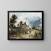 Le Château Nivre - Johan Barthold Jongkind — framed artwork on a wall