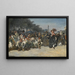 El Mercado de flores, boulevard Richard-Lenoir, París - Johan Barthold Jongkind — cuadro enmarcado en la pared