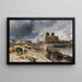 Notre-Dame vista desde el muelle de la Tournelle - Johan Barthold Jongkind — cuadro enmarcado en la pared