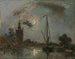 Overschie au clair de lune - Johan Barthold Jongkind — artwork view