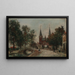 Escena en Delft - Johan Barthold Jongkind — cuadro enmarcado en la pared