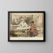 Dos mujeres en un café - Johan Barthold Jongkind — cuadro enmarcado en la pared