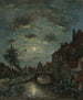 Un canal interior en Dordrecht Claire de Lune - Johan Barthold Jongkind — vista de la obra