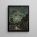 Un canal interior en Dordrecht Claire de Lune - Johan Barthold Jongkind — cuadro enmarcado en la pared