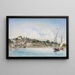 Vista del lago de Ginebra en Nyon - Johan Barthold Jongkind — cuadro enmarcado en la pared