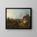 View of Montmartre - Johan Barthold Jongkind — framed artwork on a wall
