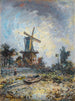 Windmill in Dordrecht - Johan Barthold Jongkind — artwork view