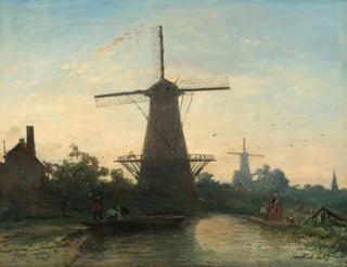 Johan Barthold Jongkind - Windmills near Rotterdam.webp