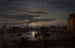 Puerto de Copenhague a la luz de la luna - Johan Christian Dahl — vista de la obra