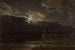 Dresde bajo la luz de la luna - Johan Christian Dahl — vista de la obra