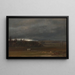 Champs near Dresden with a white horse - Johan Christian Dahl — framed artwork on a wall