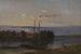 L'Elbe al atardecer - Johan Christian Dahl — vista de la obra