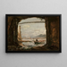 View from a Cave near Posillipo - Johan Christian Dahl — framed artwork on a wall