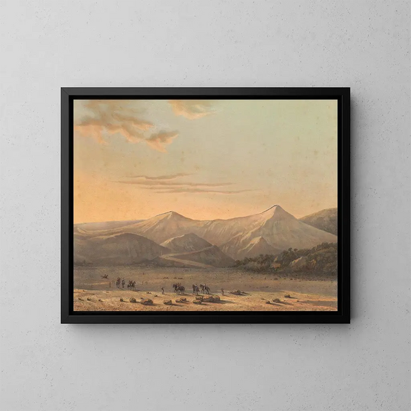 Mont Bromo - Johan Conrad Greive — cuadro enmarcado en la pared
