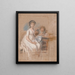 the Group Portrait Project by Regine Sophie Tutein f. Wraatz with her son Peter - Johan Frederik Clemens — framed artwork on a wall