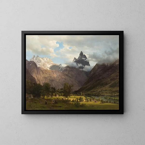 Paisaje de Romsdalen - Johan Fredrik Eckersberg — cuadro enmarcado en la pared