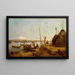 Retorno de bodas en el lago Hornavan - Johan Fredrik Höckert — cuadro enmarcado en la pared