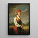 Young Girl of Vingker - Johan Gustaf Sandberg — framed artwork on a wall