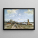 Le long du Trekvliet près du Geestbrug Voorburg - Johan Hendrik Weissenbruch — framed artwork on a wall