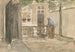 Vista de un patio desde el taller del artista en la Kazernestraat en La Haya - Johan Hendrik Weissenbruch — vista de la obra