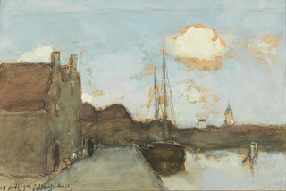 Johan Hendrik Weissenbruch - View of a Canal.webp