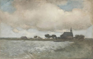 Johan Hendrik Weissenbruch - View of the Church at Noordse Dorp near Noorden.webp