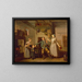 David Garrick y Mary Bradshaw en El regreso del granjero - Johan Joseph Zoffany — cuadro enmarcado en la pared