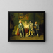 Scene of a love in a village - Johan Joseph Zoffany — framed artwork on a wall