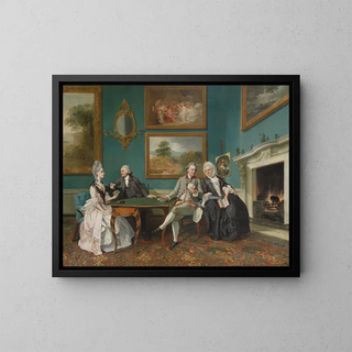 Johan Joseph Zoffany - The Dutton Family in the Drawing Room of Sherborne Park Gloucestershire.webp