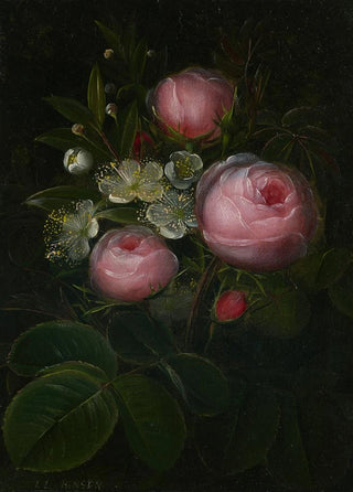 Johan Laurentz Jensen - Roser og blomstrende Myrther.webp