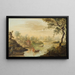 The Mill of Ekolsund Castle - Johan Philip Korn — framed artwork on a wall