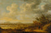paisaje fluvial por la tarde con excursionistas en descanso - Johan Pietersz Schoeff — vista de la obra