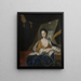 Portrait of Ulrika Eleonora the Younger - Johan Starbus — framed artwork on a wall