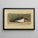 Study of a dead swallow - Johan Thomas Lundbye — framed artwork on a wall