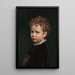 Niño con cabello rizado - Johan Vilhelm Gertner — cuadro enmarcado en la pared