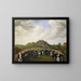 King Charles XIV John visiting the tumuli of Old Uppsala in 1834 - Johan Way — framed artwork on a wall