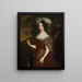 Retrato de una dama - Johan de la Rocquette — cuadro enmarcado en la pared