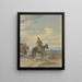 Campesino a caballo y mulero de la campiña romana - Johann Adam Klein — cuadro enmarcado en la pared