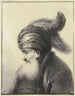 an Old bearded man with a turban with two long feathers in profile to the left - Johann Andreas Benjamin Nothnagel — artwork view