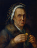 Old woman with a ducat - Johann Baptist Höchle — artwork view