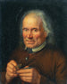 Old farmer filling his pipe - Johann Baptist Höchle — artwork view