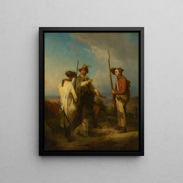 Johann Baptist Kirner - A Baden irregular with his two orderlies.webp